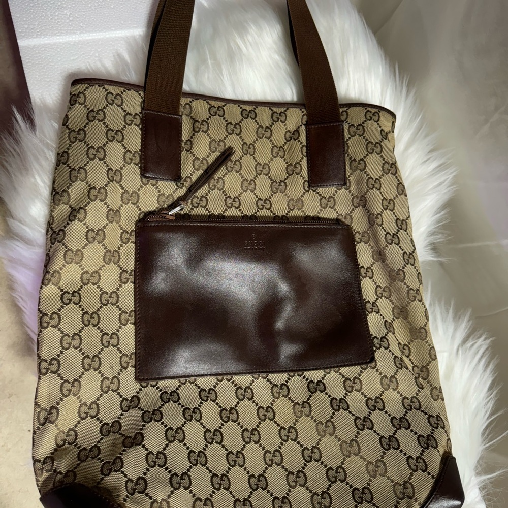 Gucci canvas tote